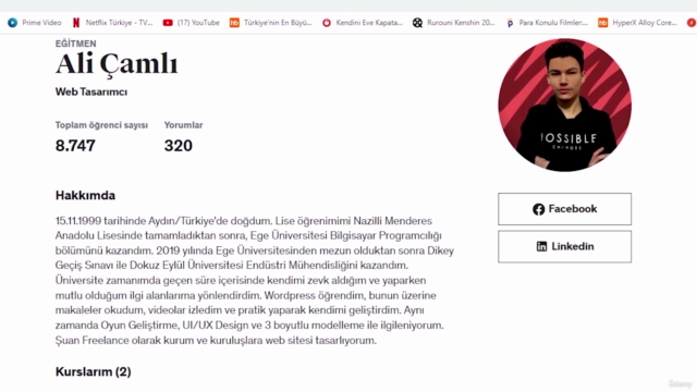 Wordpress - Woocommerce ile Kendi E-Ticaret Siteni Aç – Screenshot 1