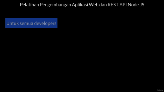 Pelatihan Pengembangan Aplikasi Web dan REST API Node.JS – Screenshot 1