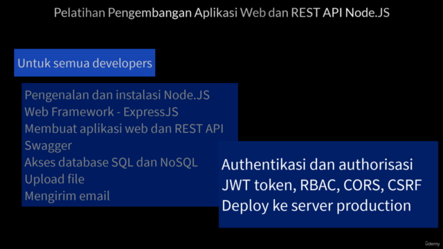 Pelatihan Pengembangan Aplikasi Web dan REST API Node.JS – Screenshot 4