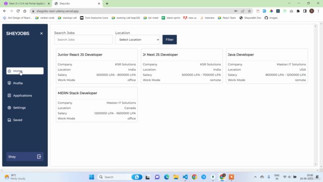 Next.js v13.4 Job Portal Application – Screenshot 1