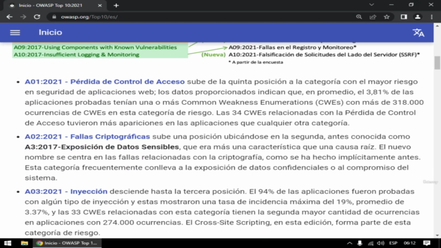 OWASP top 10 2021 Esencial – Screenshot 2