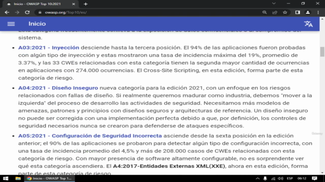 OWASP top 10 2021 Esencial – Screenshot 4
