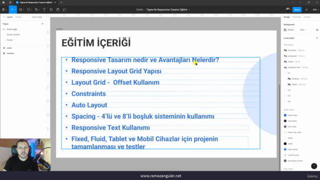 Figma ile Sıfırdan Responsive Tasarım Eğitimi – Screenshot 1
