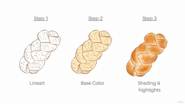 Procreate - Illustrate 5 Types Of Bread – Screenshot 2