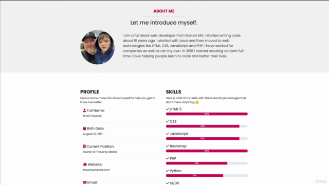 Bootstrap 5 From Scratch | Build 5 Modern Websites – Screenshot 3