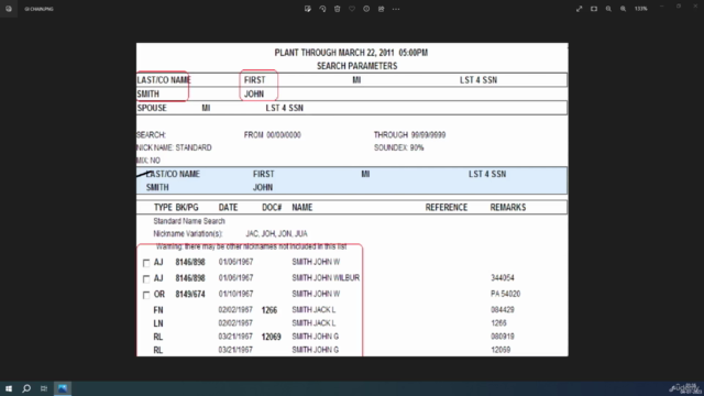 Mastering the Title Search and Examining – Screenshot 4
