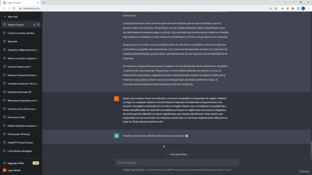 Bootcamp Completo de ChatGPT,LLM y LangChain: cero a experto – Screenshot 2