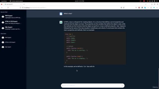 Create your Own ChatGPT with Custom Bots Using PHP, MySQL JS – Screenshot 3