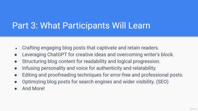 ChatGPT Blog Mastery: Creating SEO-Friendly Content with AI – Screenshot 3