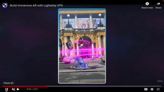 Build Niantic Lightship VPS Augmented Reality Experience – Screenshot 1
