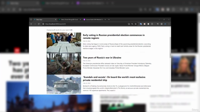 Build CNN Website Clone from Scratch: MERN Stack – Screenshot 1