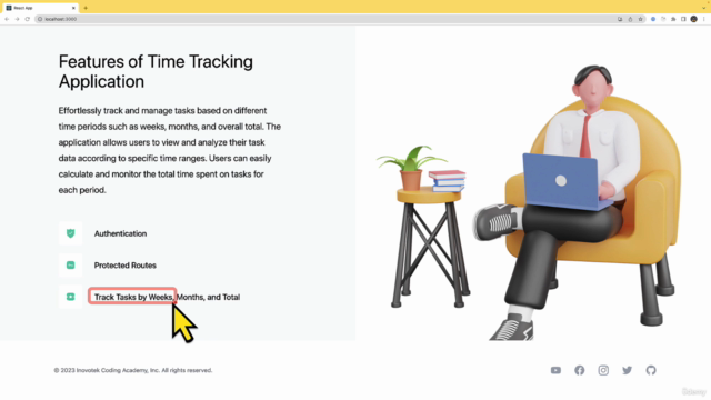 Weekend Project: Time Tracker Using ReactJS and Firebase – Screenshot 1