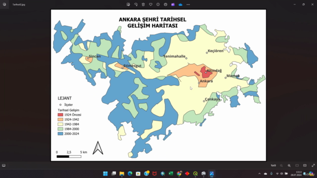 Tarihsel Gelişim Haritası (QGIS) – Screenshot 4