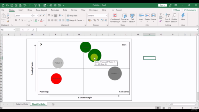 Portfolio Boston Matrix with Excel – Screenshot 1