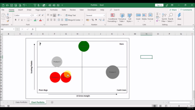 Portfolio Boston Matrix with Excel – Screenshot 3