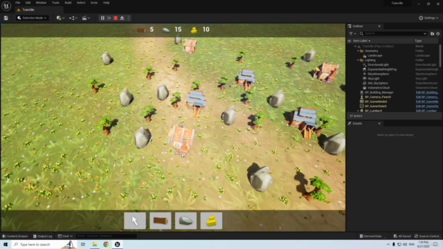 Unreal Engine 5 for Beginners: Building a tiny Resource Game – Screenshot 1