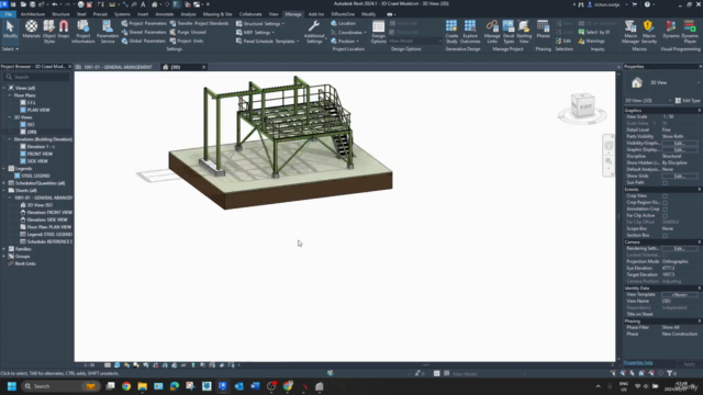 3D Model and Analysis of a Crawl Beam Structure – Screenshot 3