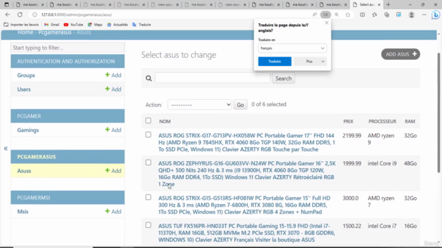 Formation web full stack avec django html css js – Screenshot 3