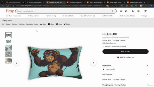 Print on Demand with Etsy & Printify: Selling Custom Product – Screenshot 4