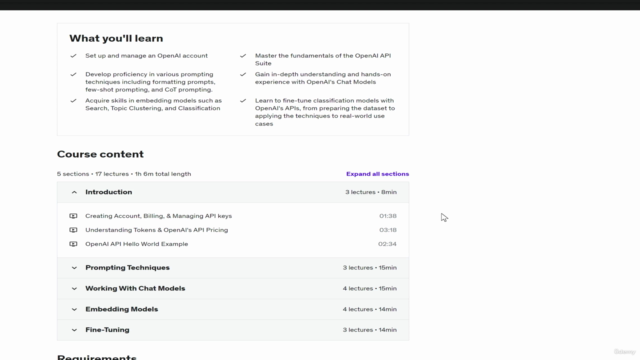 ChatGPT For Developers: Mastering OpenAI's APIs with Python – Screenshot 1