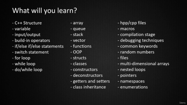 C++ from Zero to Hero - A Beginner programming C++ course – Screenshot 3