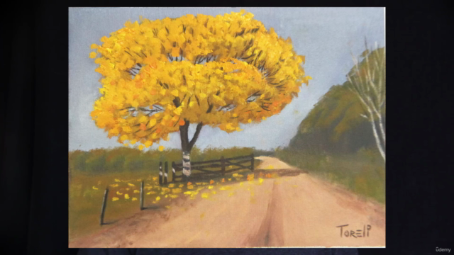 Curso de Pintura a Óleo de Paisagem (Ipê Amarelo) – Screenshot 4