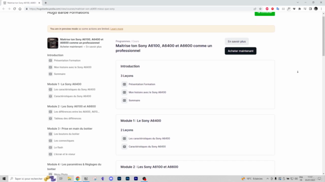 Formation Boitier A6000, Maitrise ton A6600, A6400, A6100 – Screenshot 1