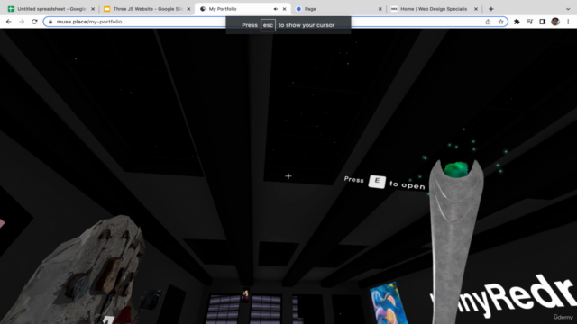 Building & Designing Stunning 3D Websites with No Code – Screenshot 3