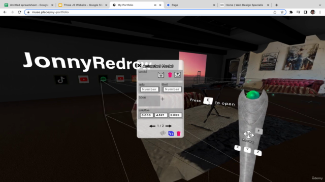 Building & Designing Stunning 3D Websites with No Code – Screenshot 4