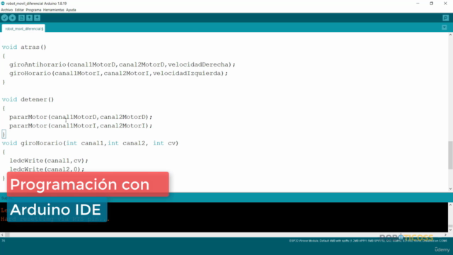 Robótica móvil para principiantes con ESP32 – Screenshot 2