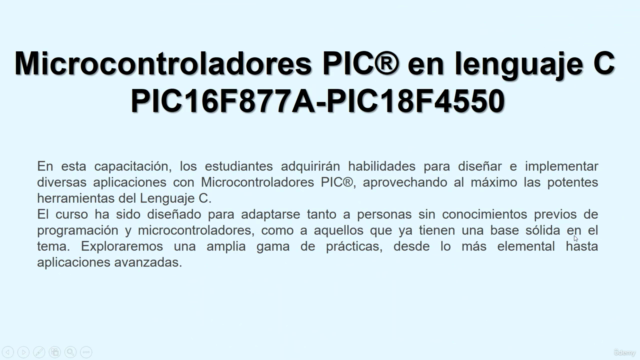 Programación de Microcontroladores PIC16F87XA - PIC18F4550-I – Screenshot 1