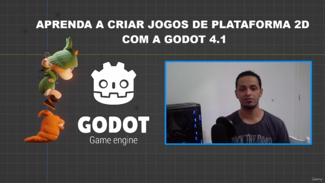 Aprenda a criar Jogos de Plataforma 2D com a Godot 4.1 - Screenshot_01