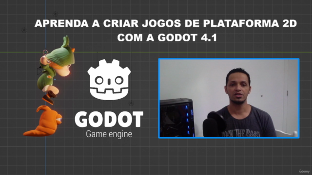 Aprenda a criar Jogos de Plataforma 2D com a Godot 4.1 - Screenshot_02