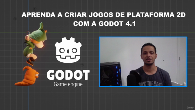 Aprenda a criar Jogos de Plataforma 2D com a Godot 4.1 - Screenshot_03