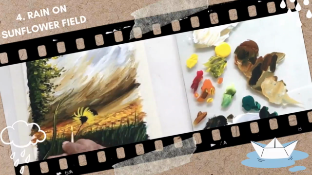 Master the Art of Rainy Landscapes - 6 Acrylic Paintings – Screenshot 3