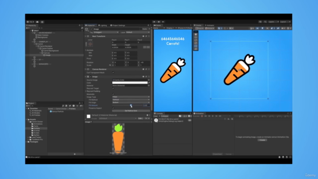 Unity Mobile Game - Create an Addictive Idle Carrot Clicker – Screenshot 3