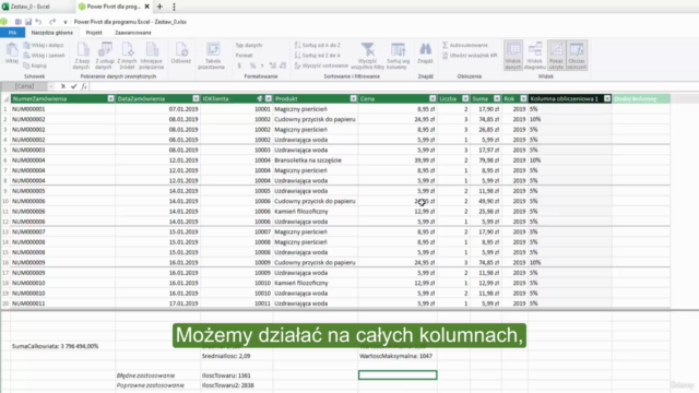 Analiza i wizualizacja danych w Power Pivot i DAX – Screenshot 3