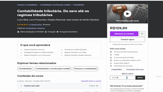 Contabilidade tributária + Direito Tributário + PIS e COFINS – Screenshot 1