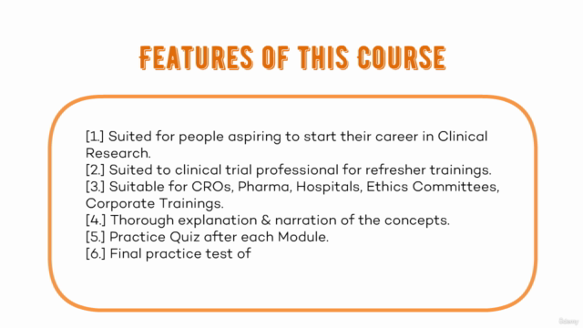The Beginners Course For Clinical Research(Audio+Test+Cert.) – Screenshot 3