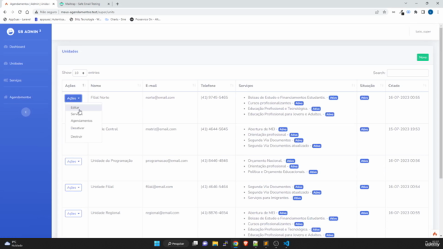 Sistema de Agendamentos Online com Codeigniter 4 e Whatsapp – Screenshot 3