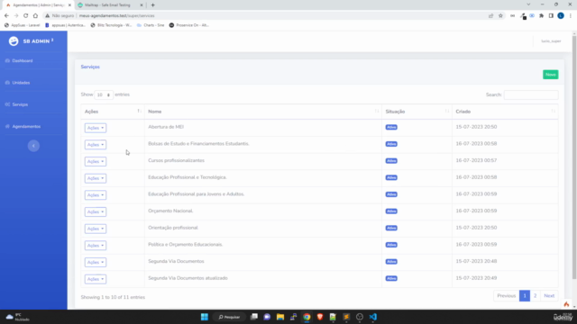 Sistema de Agendamentos Online com Codeigniter 4 e Whatsapp – Screenshot 4