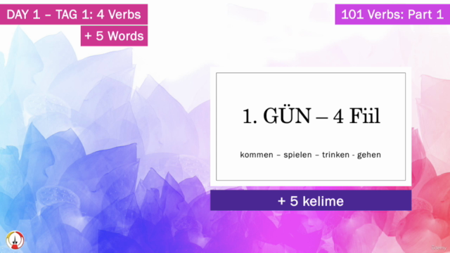 Temelden Almanca Öğren: Alman Dilinin En Önemli 101 Fiil – Screenshot 1