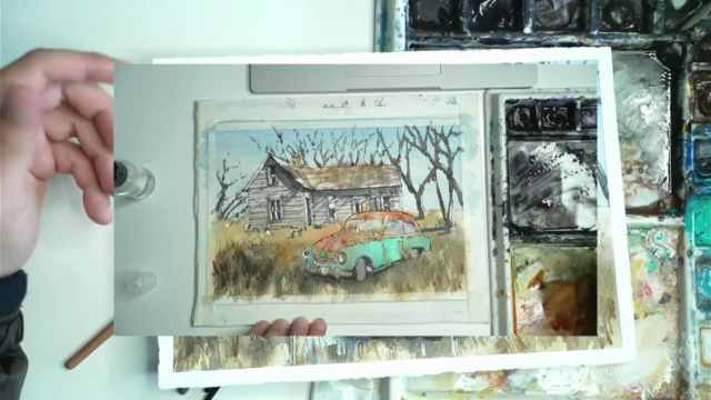 Pen and Wash Essentials: Old Car and Building Scene - Screenshot_01