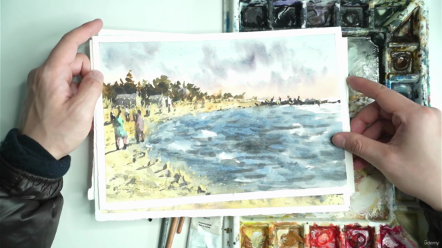 Watercolor Beach Landscape Essentials: Coastal Melbourne - Screenshot_03