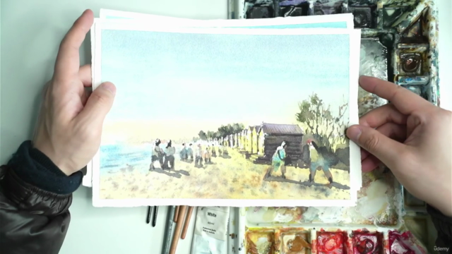 Watercolor Beach Landscape Essentials: Coastal Melbourne - Screenshot_04