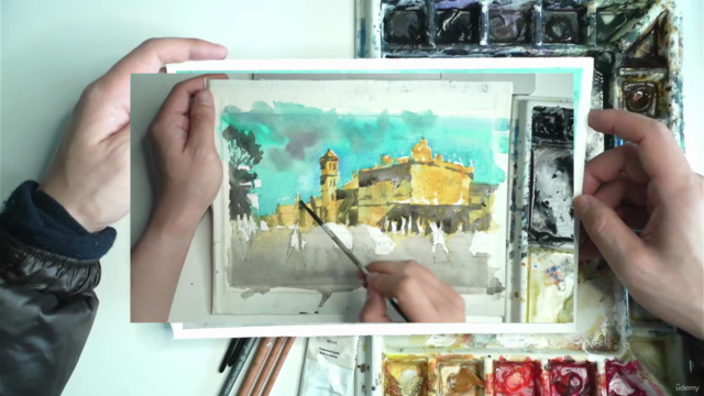 Watercolor Urban Landscape Essentials: Brunswick, Melbourne – Screenshot 2
