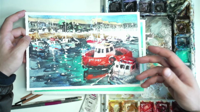 Loose Watercolor Essentials: Painting Boats and Water – Screenshot 1