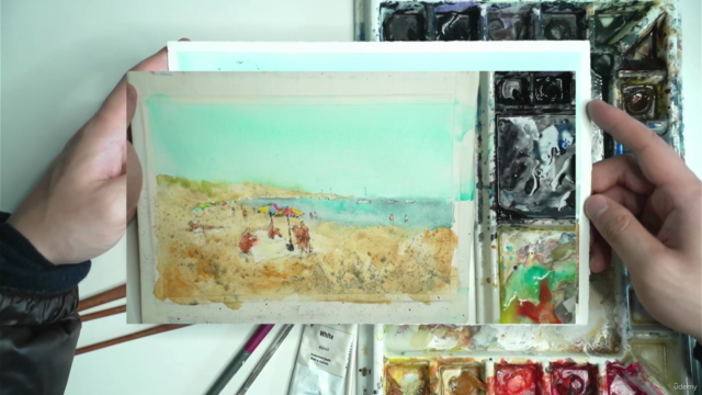 Loose Watercolor Essentials: Busy Beach Landscape – Screenshot 2