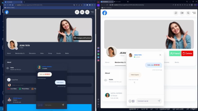 Clonez le réseau social Facebook avec le Framework Angular – Screenshot 2