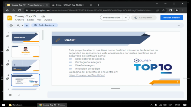 OWASP top 10 2021 Introducción – Screenshot 2